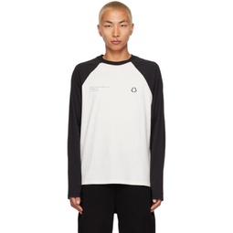7 Moncler FRGMT Hiroshi Fujiwara Black Printed Long Sleeve T-Shirt 222171M213009
