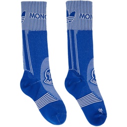 Moncler x adidas Originals Blue Socks 232171M220001