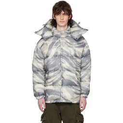 4 Moncler Hyke Gray Galenstock Down Jacket 231171M178006