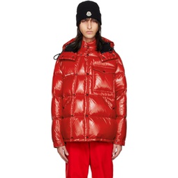 7 Moncler FRGMT Hiroshi Fujiwara Red Anthemium Jacket 222171M178021