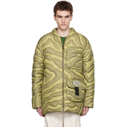 Moncler x Salehe Bembury Green Peano Down Jacket 232171M178013