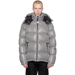 7 Moncler FRGMT Hiroshi Fujiwara Black & White Socotrine Down Jacket 232127M178000