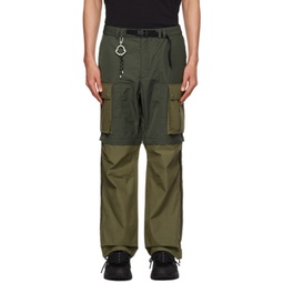 Moncler x Pharrell Williams Khaki Cargo Pants 232171M188001