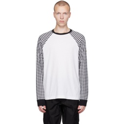 7 Moncler FRGMT Hiroshi Fujiwara Black & White Long Sleeve T-Shirt 232127M213001