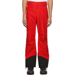 Red Snowboard Pants 212826M190031