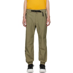 Khaki Day-Namic Trousers 232826M191001