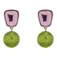Pink & Green Acme Earrings 232416F022029