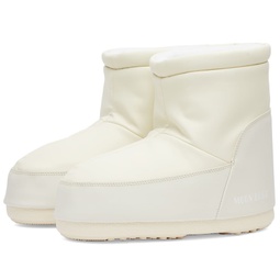 Moon Boot Icon Low No Lace Rubber Boots Cream