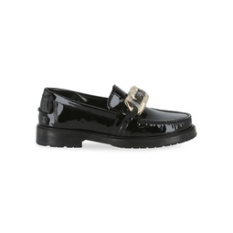 Chain Group Patent Leather Bit Loafers