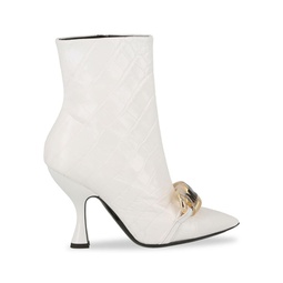 Chain Group Moschino Patent Leather Booties
