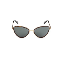 57MM Cat Eye Sunglasses