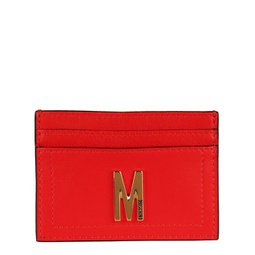 m-plaque leather card holder