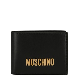 logo hardware leather bifold wallet