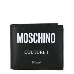 logo leather bi-fold wallet