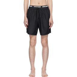 Black Bonded Swim Shorts 241720M216007