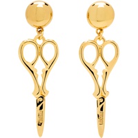 Gold Scissor Earrings 232720F022001