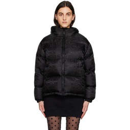 Black All Over Puffer Jacket 231720F061000