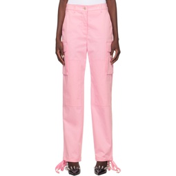 Pink Panel Cargo Pants 241132F069000