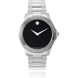 Movado Mens 605746 Sport Silver/Black Stainless Steel Watch