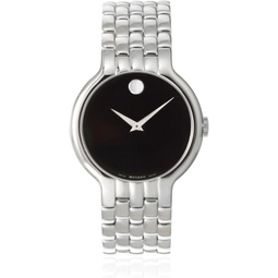 Movado Mens 606337 Classic Silver/Black Stainless Steel Watch