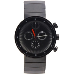 Movado Edge Black Aluminum Dial Swiss Quartz Chronograph Mens Watch 3680011