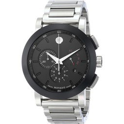 Movado Mens 0606792 Museum Sport Stainless Steel Watch with Black Dial