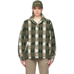 Taupe & Green Ranch Jacket 241554F063000