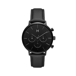 Legacy Traveler Leather-Strap Watch