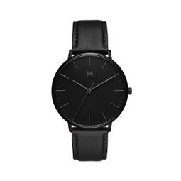Legacy Black Leather Strap Watch