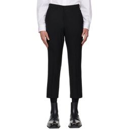 Black Tapered Trousers 222992M191012