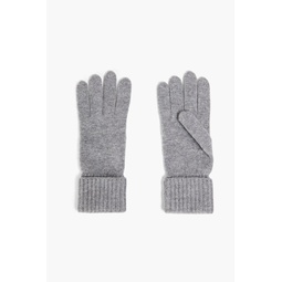 Melange cashmere gloves