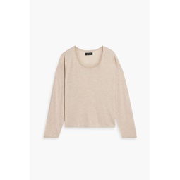 Melange cashmere sweater