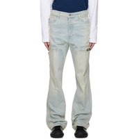 Blue Paneled Jeans 231197M186000