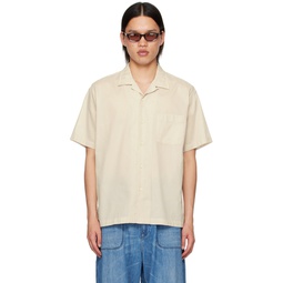 Off White Open Collar Shirt 241467M192019