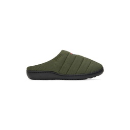 Khaki Subu Edition Quilted Slippers 222631M231003
