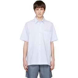 White   Blue Adam Shirt 231845M192028