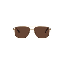 Gold Sare Sunglasses 231845M134013
