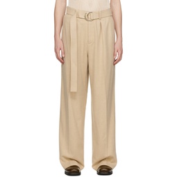 Taupe Bento Trousers 231845M191047