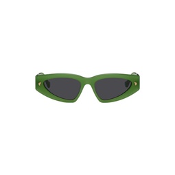 Green Crista Sunglasses 231845M134011