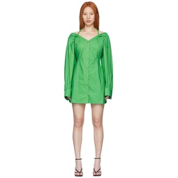 Green Alyssa Mini Dress 221845F052012