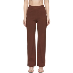 Burgundy Domino Compact Lounge Pants 221845F086000