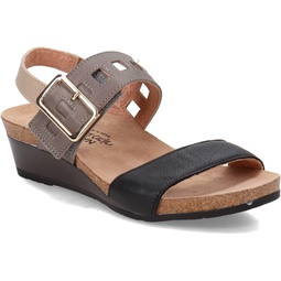 Naot Footwear Dynasty Women’s Wedge Sandal with Cork Footbed and Arch Support - Adjustable Three-Strap Sandal With Backstrap - Comfort and Support  Lightweight and Perfect for Tra