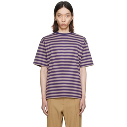 Purple Stripe T Shirt 241821M213009