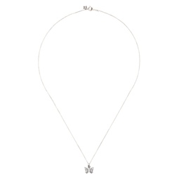 Silver Papillon Necklace 241821M145001