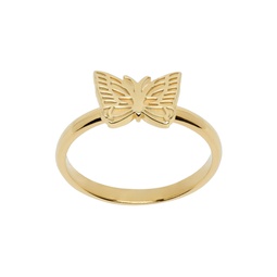 Gold Papillon Ring 232821M147000