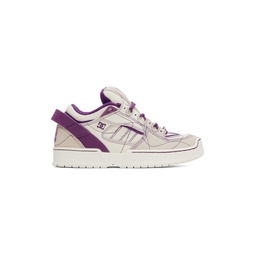 Off White   Purple DC Shoes Edition Spectre Sneakers 232821M237005