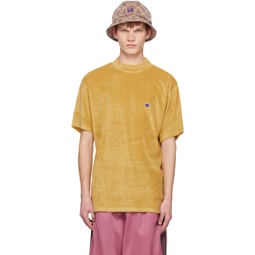 Yellow Mock Neck T Shirt 231821M213004