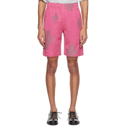 Pink Drawstring Shorts 231821M193002