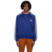 Blue Track Sweatshirt 241821M204000