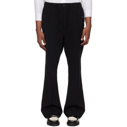 Black Piping Cowboy Trousers 241821M191009